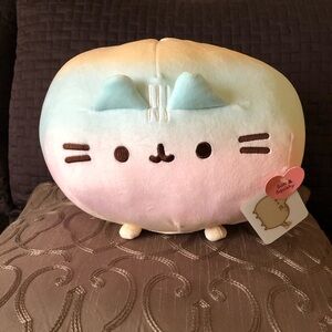 Pusheen Rainbow Round Plush Cat.